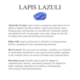 Lapis Lazuli Crystal Bracelet