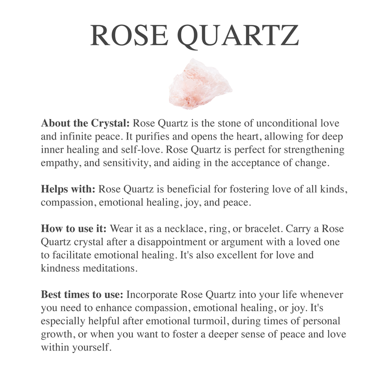 Rose Quartz Jewelry Set