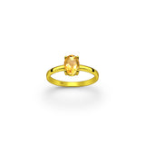 Goddess Of The Sun Citrine Ring