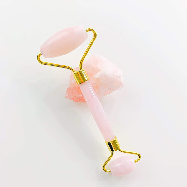 Rose Quartz Facial Roller.