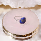 Center Of Attention Single Stone Lapis Lazuli Ring