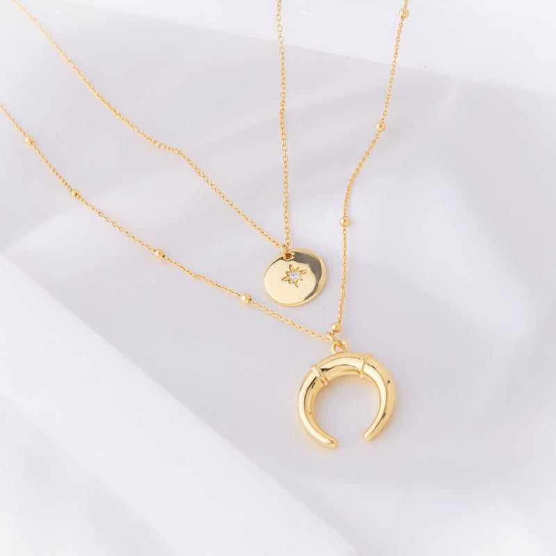 Layers of Lunations Necklace