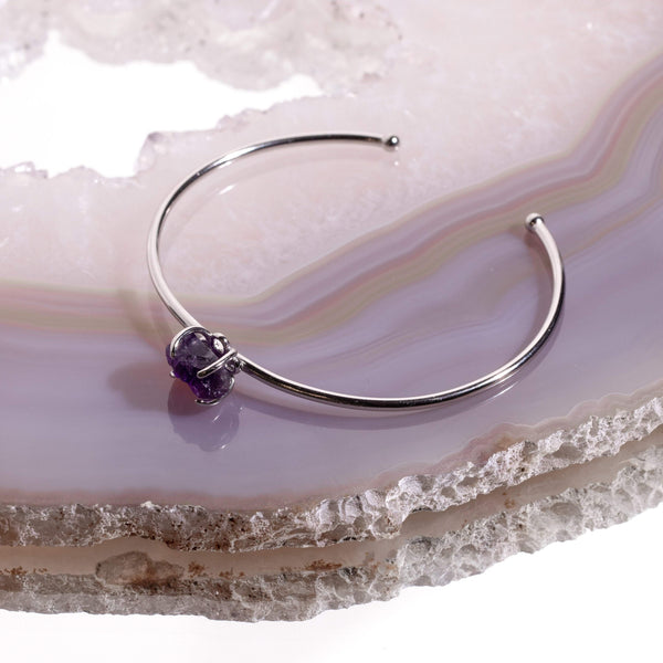 Amethyst Crystal Bangle