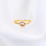 Twisted Moonstone Ring